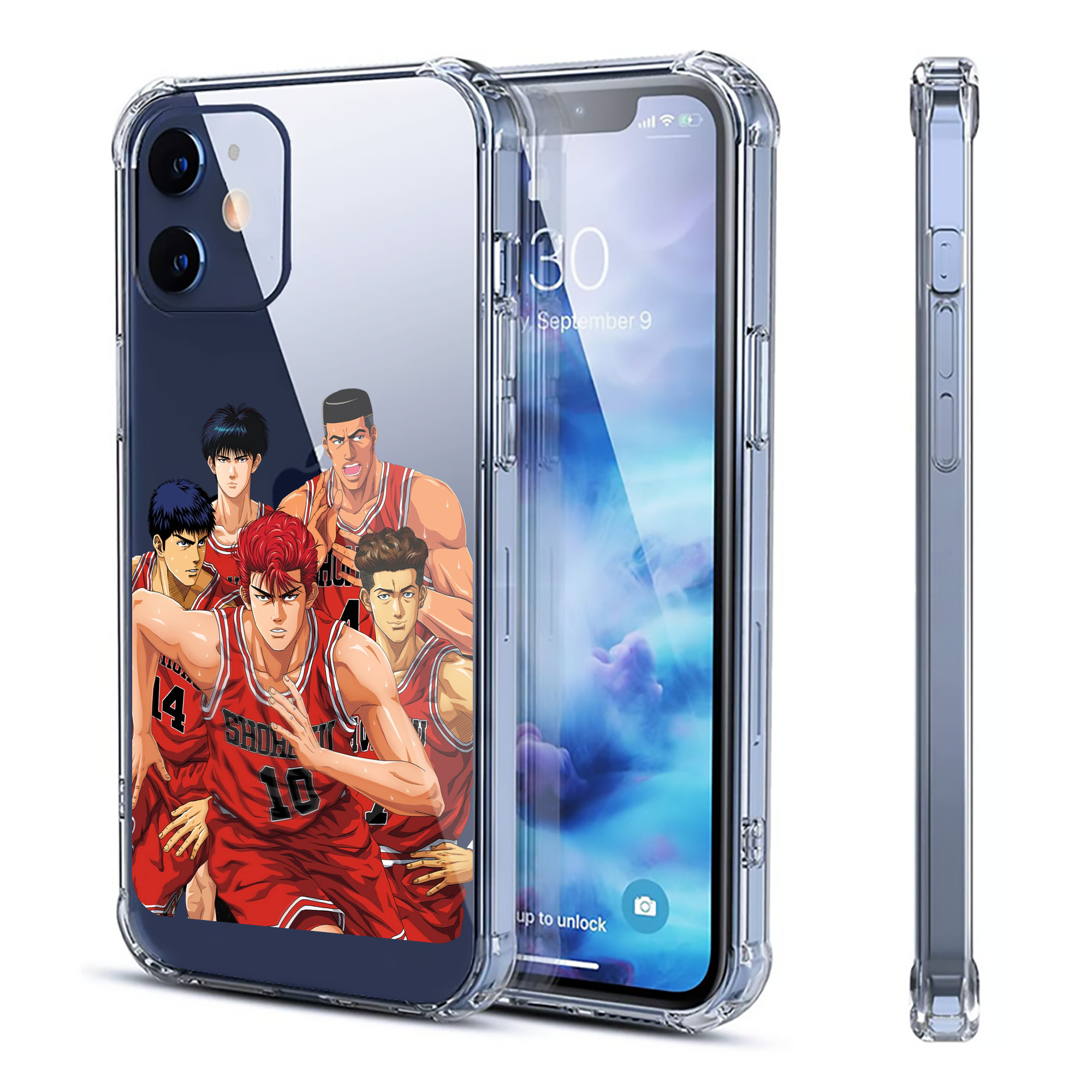 （画像用） SLAM DUNK／スラムダンク 【iPhone 12シリーズ対応】透明スマホケース（クリアソフトケース）